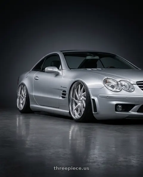 2006 Mercedes-Benz SL500 with Asanti Forged FS09 5x127 24x10 +6 Brushed wheels