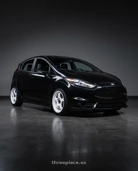 2016 Ford Fiesta with Vors SP1 4x108 15x7  +35 All White wheels