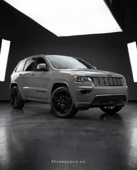 2021 Jeep Grand Cherokee Overland with Avant Garde Wheels M520R 5X127 22x10.5 +30 Gloss Black wheels
