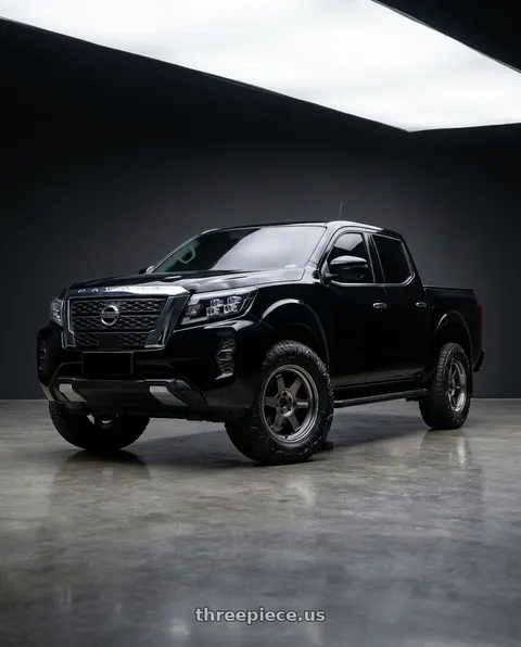 2022 Nissan Navara with Volk Racing TE37 Ultra Large PCD 6x139.7 20x8.5+45 Diamond Dark Gunmetal wheels