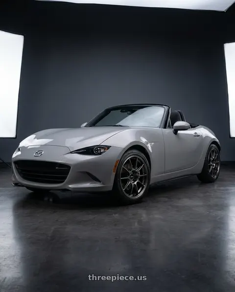 2026 Mazda MX-5 Miata with WedsSport TC105X 4x100 17x7.5+38 EJ Titan Face: F wheels