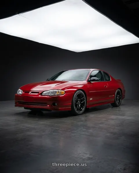 2004 Chevrolet Monte Carlo SS with RTX Envy 5x115 17x7.5 +38 Gloss Black wheels