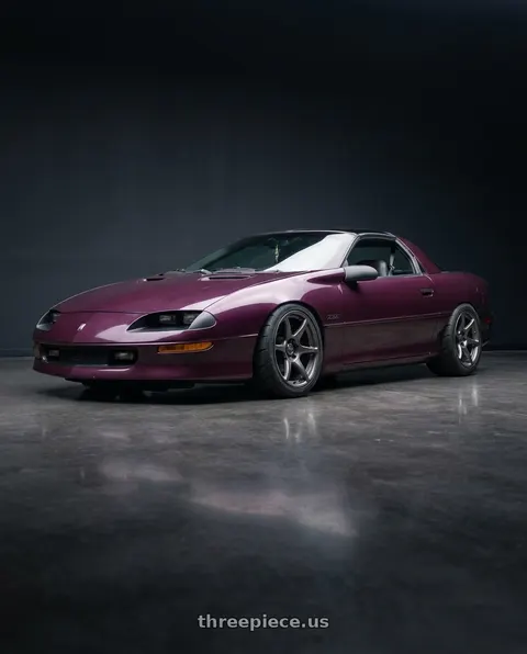 1995 Chevrolet Camaro Z28 with Kansei K11G Tandem 5X120 18x9.5 22 Gunmetal wheels