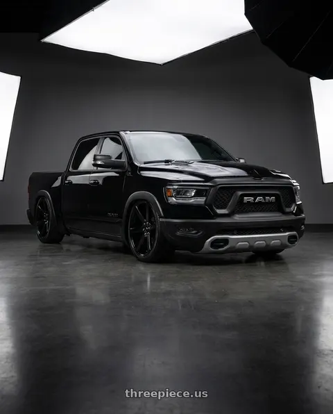 2023 Ram 1500 with Niche 1PC M230 FUTURE 6X139.7 24X10 +20 GLOSS BLACK wheels