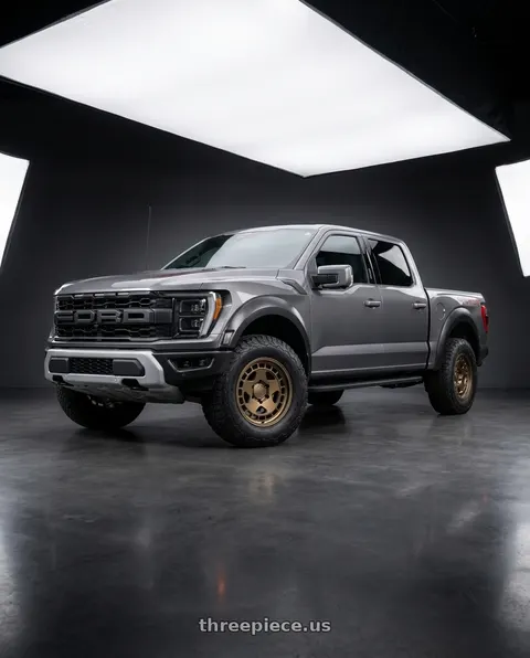 2025 Ford F-150 Raptor with fifteen52 TURBOMAC HD CLASSIC 6x135 17x8.5 +0 BRONZE (MATTE BRONZE) wheels