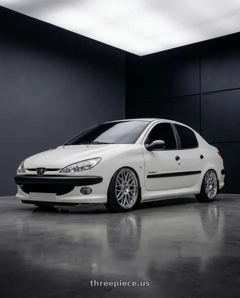 2011 Peugeot 206 SD Roof with ESR Wheels APEX SERIES APX01 5x100 18x8.5 +30 Hyper Silver wheels