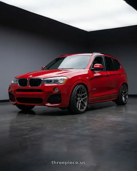 2017 BMW X3 with ESR Wheels FORGETECH SERIES RF1 5x120 18x10.5 +22 Gloss Graphite wheels