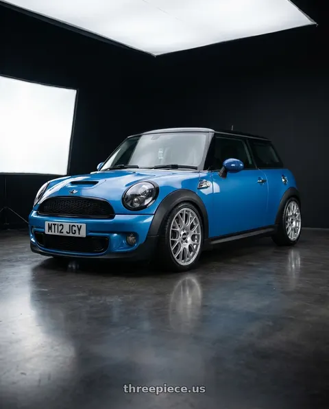 2012 Mini Cooper with BBS CH-R 5x130 19x8.5 +51 Brilliant Silver Polished Rim Protector wheels