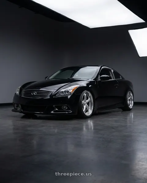 2008 INFINITI G37 with Work Wheels VS-KF 5x114.3 18x9.5+39 Light Grey Silver R Disk FULL REVERSE wheels