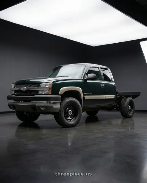 2003 Chevrolet Silverado 2500 HD with Vision HD 85H 8x165.1 17x9-12 Gloss Black wheels