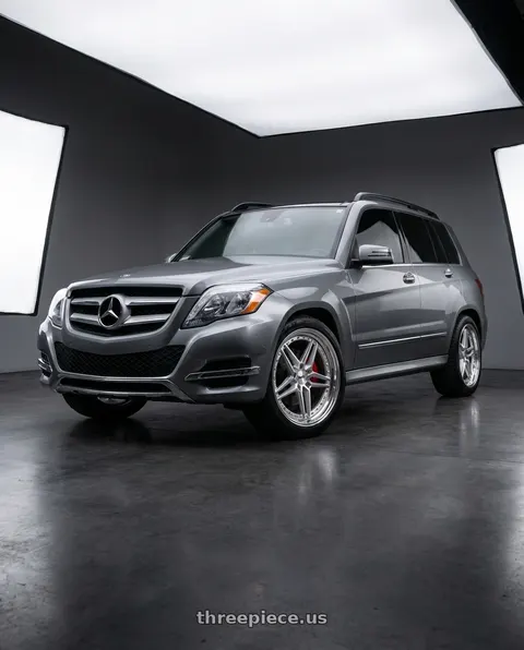 2015 Mercedes-Benz GLK350 4Matic with TSW ASCARI 5X112 20X9 +20 SILVER W/ MIRROR CUT FACE & LIP wheels