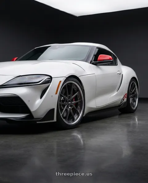 2026 Toyota GR Supra with Ssr Reiner Type 10R 5x112 19X9.5 38 Super Low Disk Prism Dark Gunmetal wheels