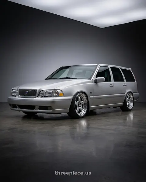 1998 Volvo V70 GLT with Work Meister S1 3P 5x108 18x7.5+41 A Disk Silver wheels