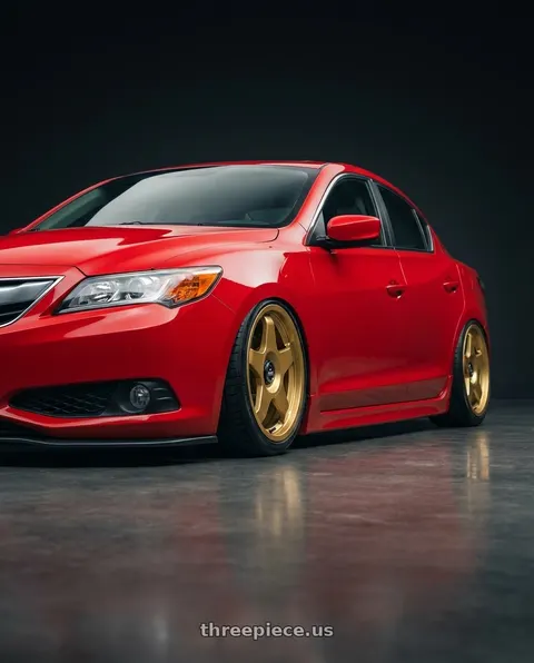 2013 Acura ILX with fifteen52 CHICANE 5x114.3 / 5x100 18x8.5 +35 GOLD (GLOSS GOLD) wheels