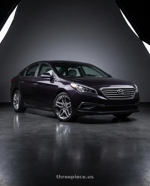 2016 Hyundai Sonata with Heritage Wheel EBISU MonoC 5x114.3 18x8.5+35 Chrome wheels