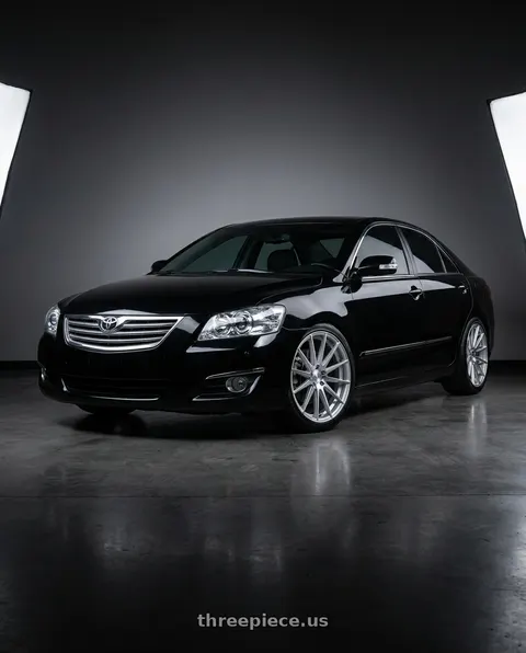 2008 Toyota Camry with Avant Garde Wheels M615 5X114.3 19x9.5 +40 Silver Machine wheels