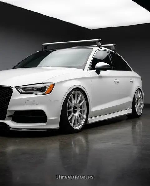2016 Audi S3 with Rotiform 1PC R170 DTM 5X112/5X120 18X8.5 +35 SILVER wheels