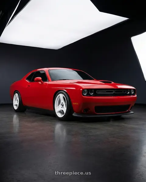 2021 Dodge Challenger GT with HERITAGE WHEEL BUSHIDO MONOC 5x105 18x9.5 +38 WHITE wheels