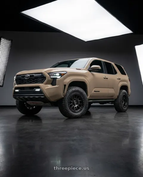 2025 Toyota 4Runner TRD Pro with MVX OFFROAD VX12 5X150 18x9 +18 Matte Black wheels