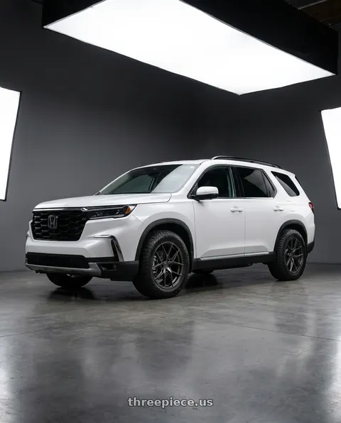2023 Honda Pilot Touring with Avant Garde Wheels M580R 5X120 20x9 +38 Dark Graphite Metallic wheels