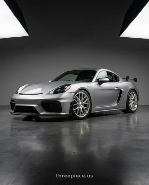 2024 Porsche 718 Cayman GT4 RS with MRR FS1 5x112 18x8.5  +25 Brushed Clear wheels