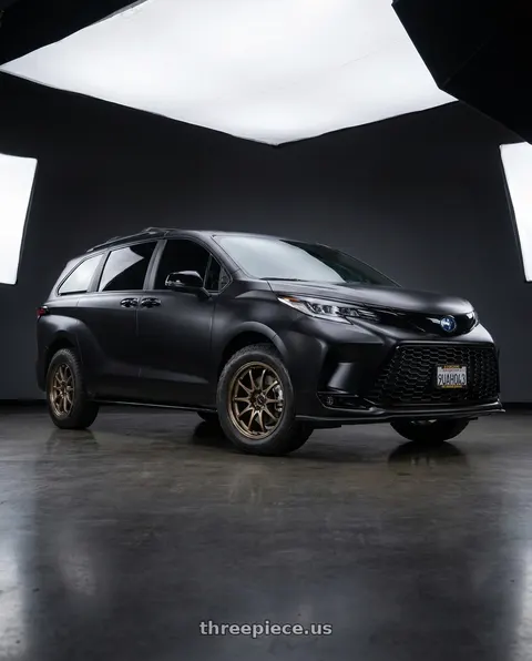 2025 Toyota Sienna with Volk Racing CE28N-PLUS 5x114.3 17x8 +38 SHINING BRONZE METAL wheels