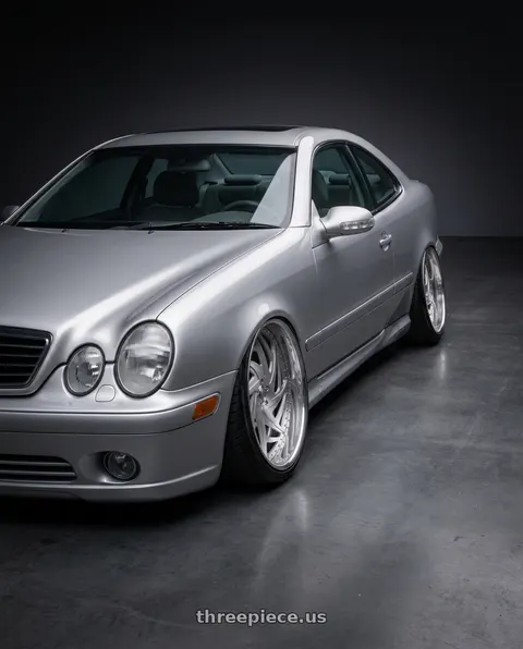 1999 Mercedes-Benz CLK320 with Asanti Forged 863 5x127 26x10 +3 BRUSHED wheels