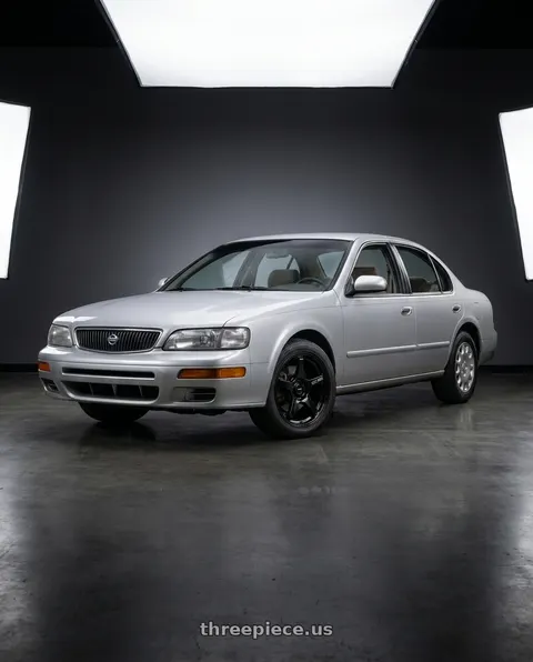 1997 Nissan Maxima GXE with Enkei TS-5 5x114.3 17x8+40 Gloss Black wheels