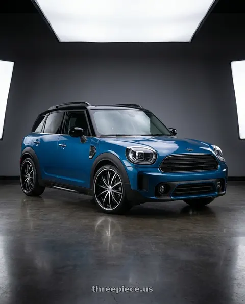 2016 mini countryman with ELURE 31 5X115/5X120 24x9.5 +13 BLACK MACHINED wheels
