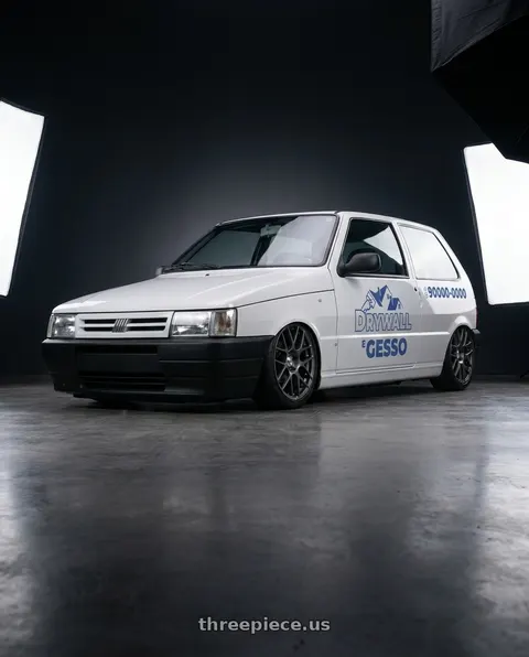 2010 Fiat Uno adesivado 2 with TSW NURBURGRING 5X114.3 17X7.5 +45 MATTE GUNMETAL wheels
