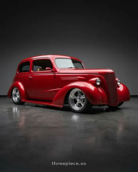 1937 Chevrolet Master with Cragar 61 S/S 5x114.3/5x120.65 15x14 -76 A108823 wheels