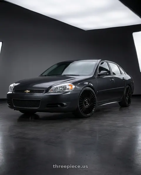 2014 Chevrolet Impala Limited LTZ with DOLCE LUXURY TRENTO 6x135/6x139.7 22x9.5 +18 Glossy Black wheels