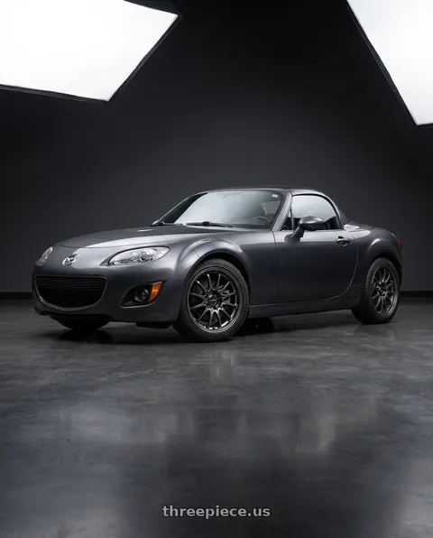 2014 Mazda MX-5 Miata with Volk Racing CE28N-PLUS 5x114.3 17x8 +38 DIAMOND DARK GUNMETAL wheels