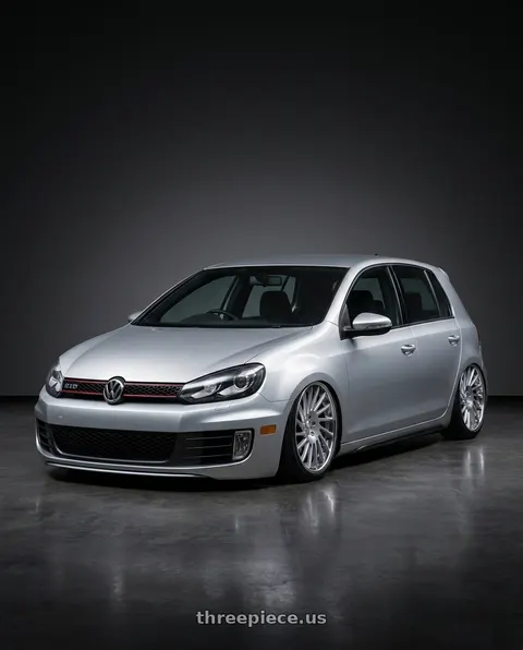 2011 Volkswagen Golf with SSR CV05 5X112 19X8.5+30 HP Disk Crystal Silver wheels