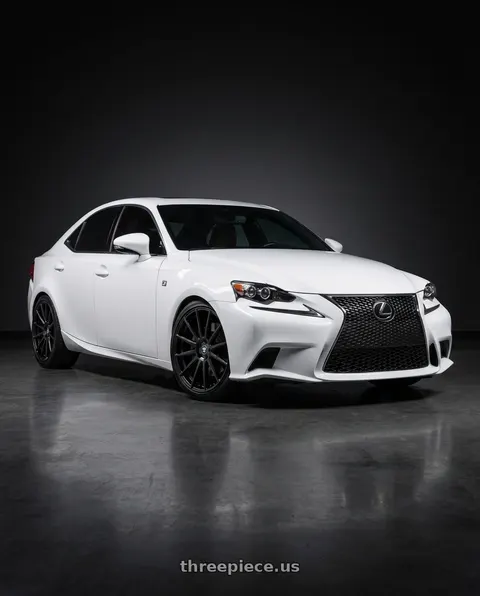 2016 Lexus IS200t F Sport with TOUREN TR92 3292 5x114.3 18x8 +35 GLOSS BLACK wheels