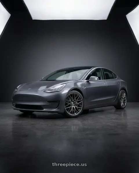2019 Tesla Model 3 with Volk Racing G16 5x112 19x9.0+30 wheels