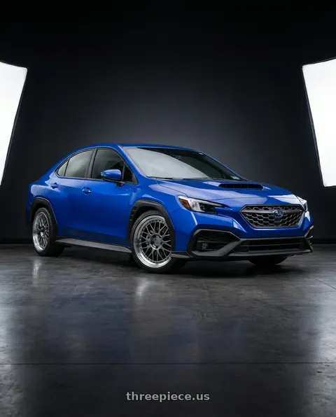2023 Subaru WRX with Aodhan AH02 5x114.3 19x11+22 Hyper Black w/ Machined Lip wheels