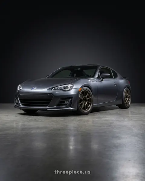 2017 Subaru BRZ Premium with WedsSport TC105X 5x100 17x8.5+43 EJ Titan Face: F wheels