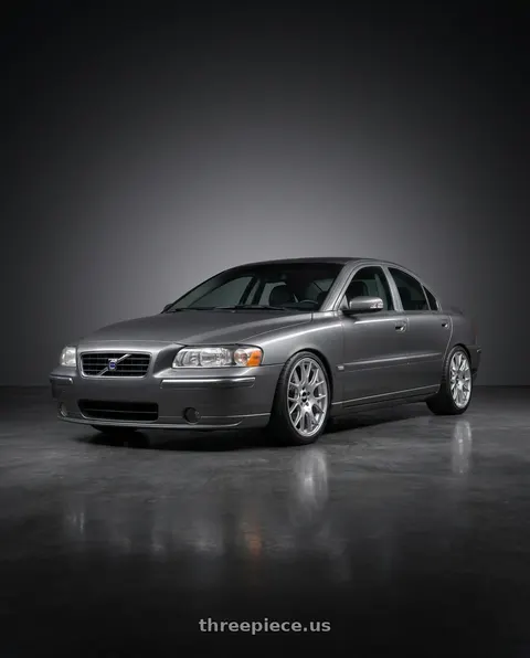2008 Volvo S60 with BBS CH-R 5x130 19x11 +56 Brilliant Silver Polished Rim Protector wheels