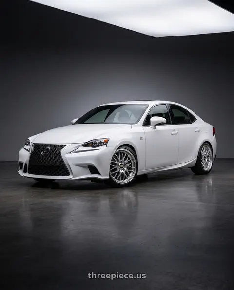 2016 Lexus IS200t with BBS RS-GT 5x130 18x8.0+50 Diamond Silver wheels