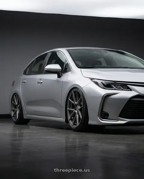 2022 Toyota Corolla with Avant Garde Wheels M510 5X130 19x11 +52 Dolphin Grey wheels