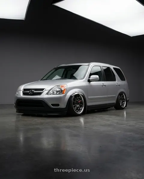 2004 Honda CR-V with Work Zr10 2P 5x114.3 18x10.0 +45 Glim Black wheels