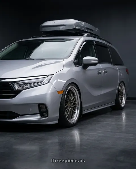 2024 Honda Odyssey with Work Vs-Xv 5x120 20x7.5+40 O Disk Matte Dark Gunmetal wheels
