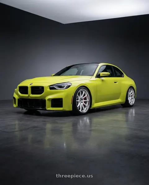 2025 BMW M2 with Work Zr10 2P 5x112 19x10.0 +18 Azure White wheels