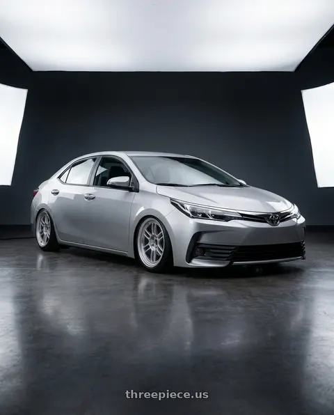 2019 Toyota Corolla with Enkei RPF1 5x100 18x8+45 Silver wheels