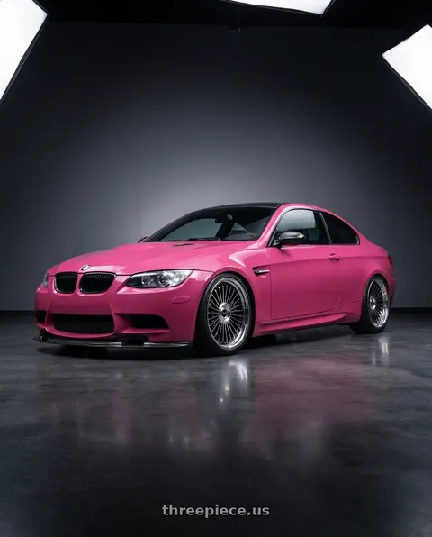 2011 BMW M3 with Work Emitz Black Polish 5x120 19x9.5 +22 wheels