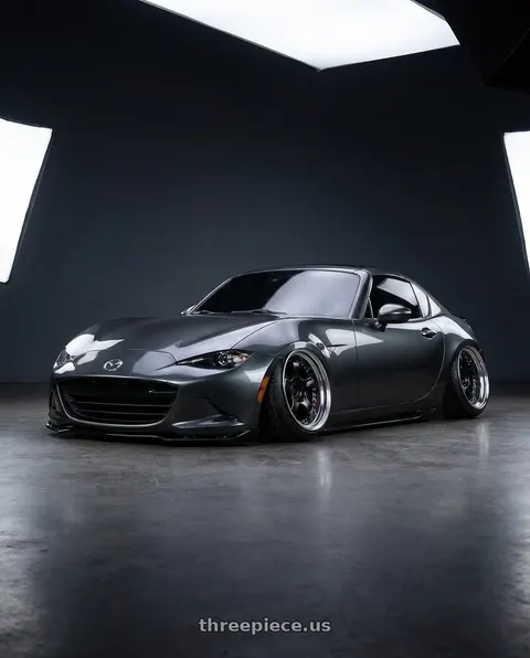 2020 Mazda MX-5 Miata with SSR Professor SP1 4X100 18X8+31 HP Disk Black wheels