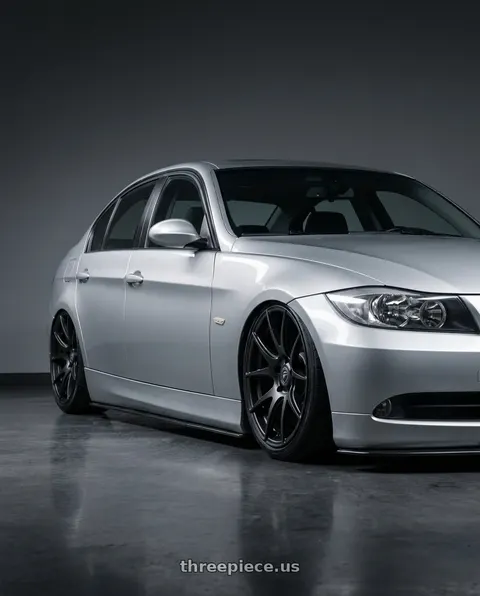 2012 BMW 3 Series E92 with Forgestar CF5V 5x120 19x9 +38 Satin Black wheels