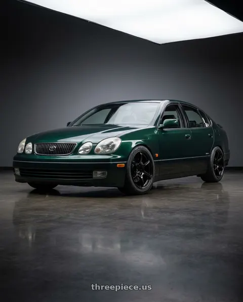1998 toyota aristo with Advan RGIII 5x114.3 18x8.5+31 Gloss Black wheels