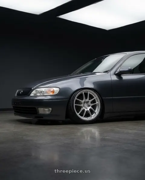 1997 Toyota aristo v300 with Enkei PF01 5x114.3 18x8.5+48 Silver wheels